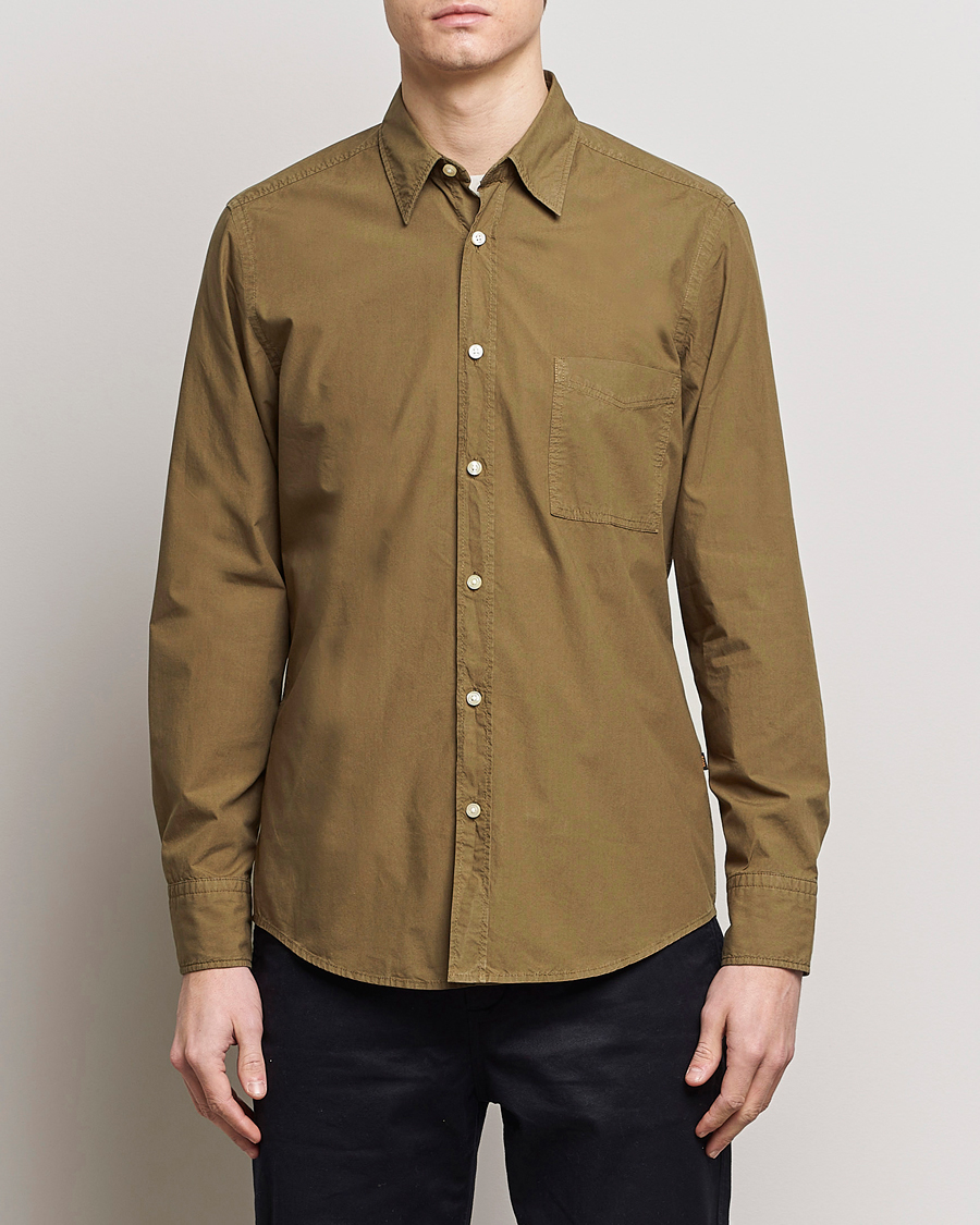Herr | Casual | BOSS ORANGE | Relegant Cotton Pocket Shirt Open Green