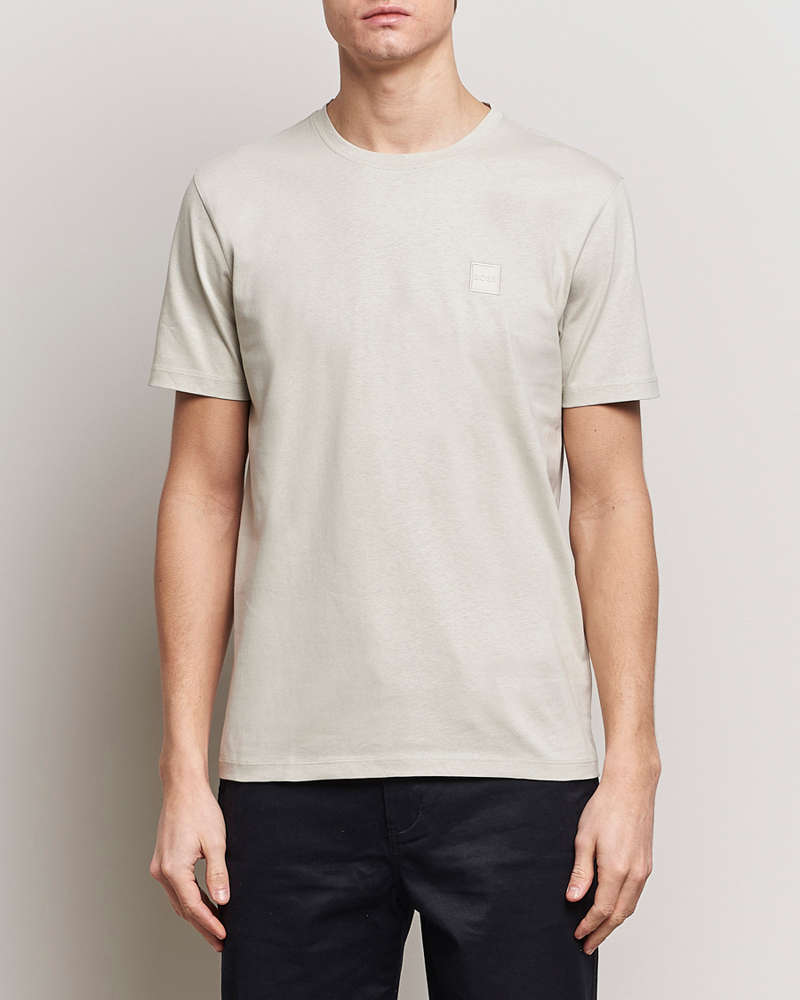 Herr | Kortärmade t-shirts | BOSS ORANGE | Tales Logo Crew Neck T-Shirt Light Beige