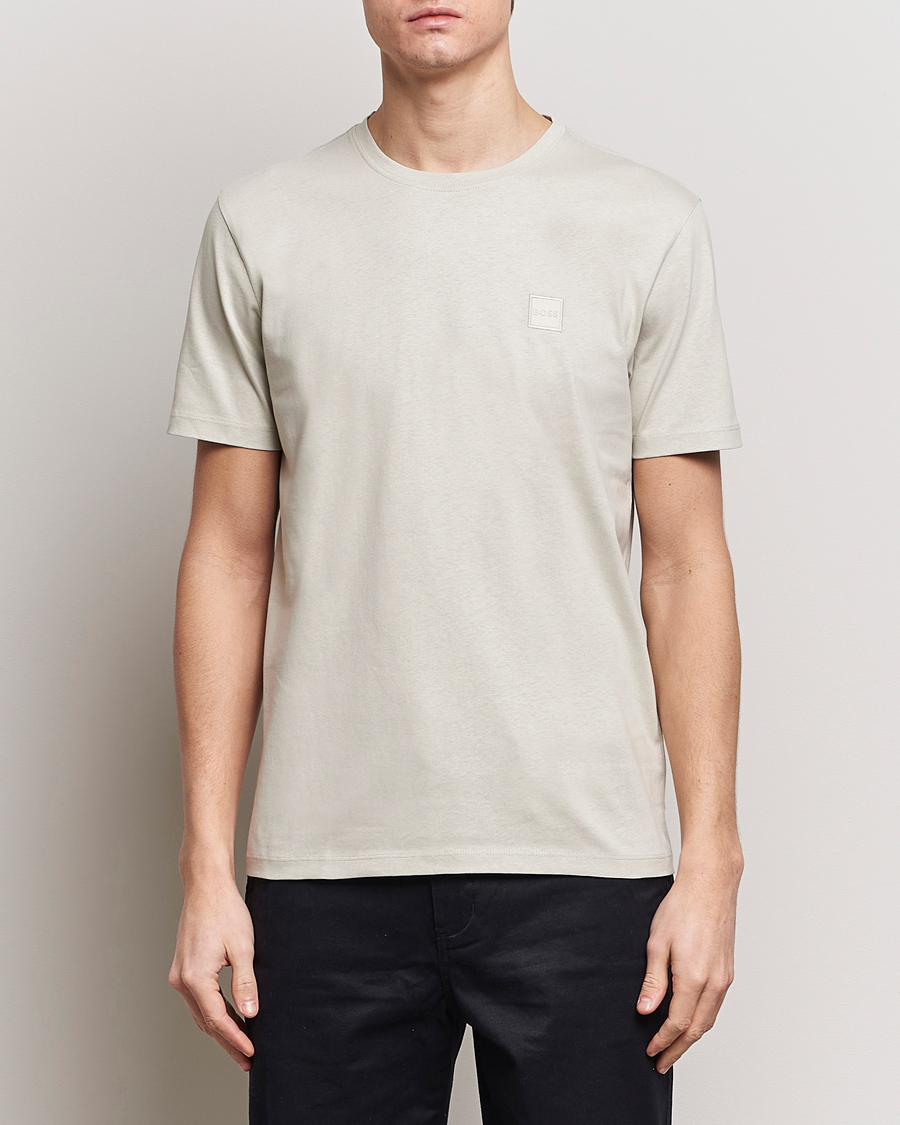 Herr | T-Shirts | BOSS ORANGE | Tales Logo Crew Neck T-Shirt Light Beige