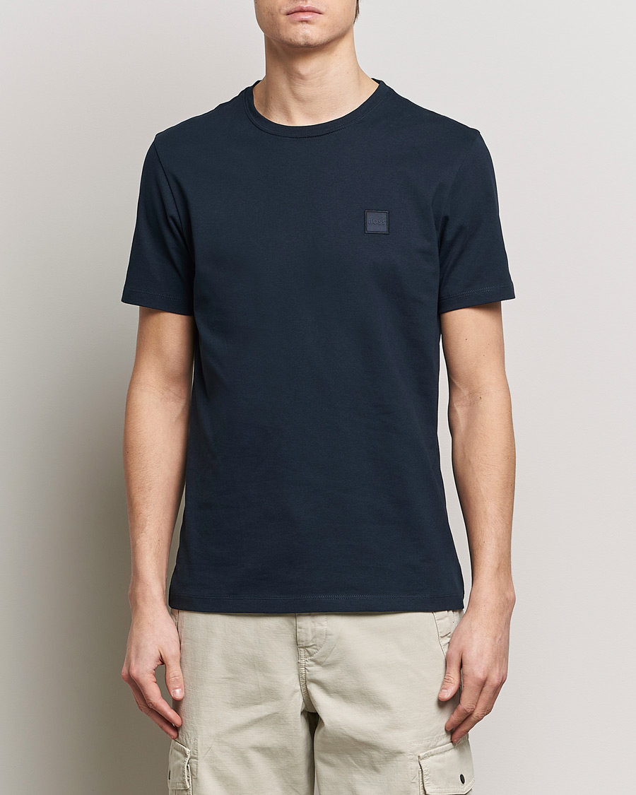 Herr |  | BOSS ORANGE | Tales Logo Crew Neck T-Shirt Dark Blue