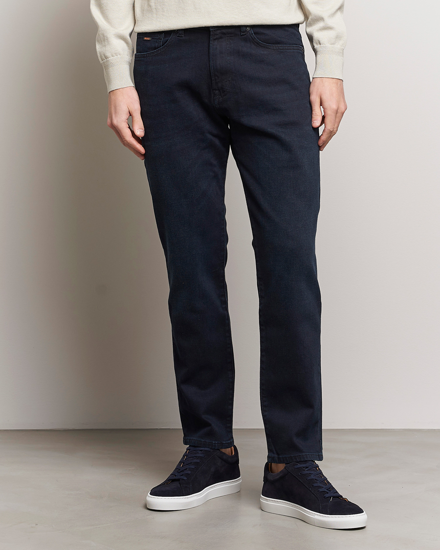 Herr | Blå jeans | BOSS ORANGE | Re.Maine Regular Fit Stretch Jeans Dark Blue