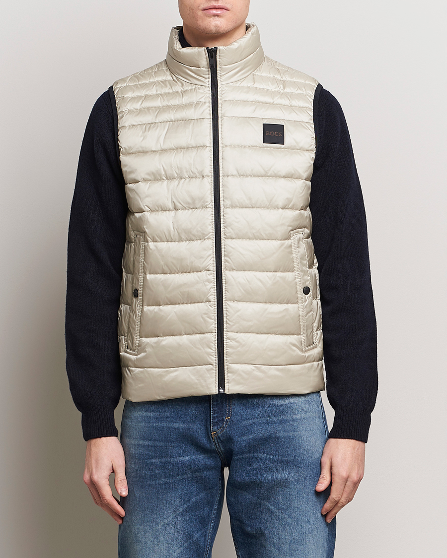 Herr | Jackor | BOSS ORANGE | Odeno1 Down Vest Light Beige