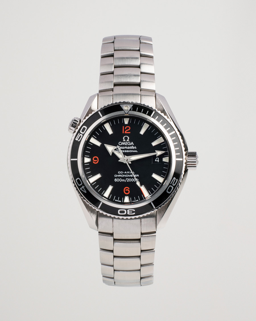 Herr | Omega Pre-Owned Seamaster Planet Ocean 2201.51.00 Steel Black Silver | Omega Pre-Owned | Seamaster Planet Ocean 2201.51.00 Steel Black Silver