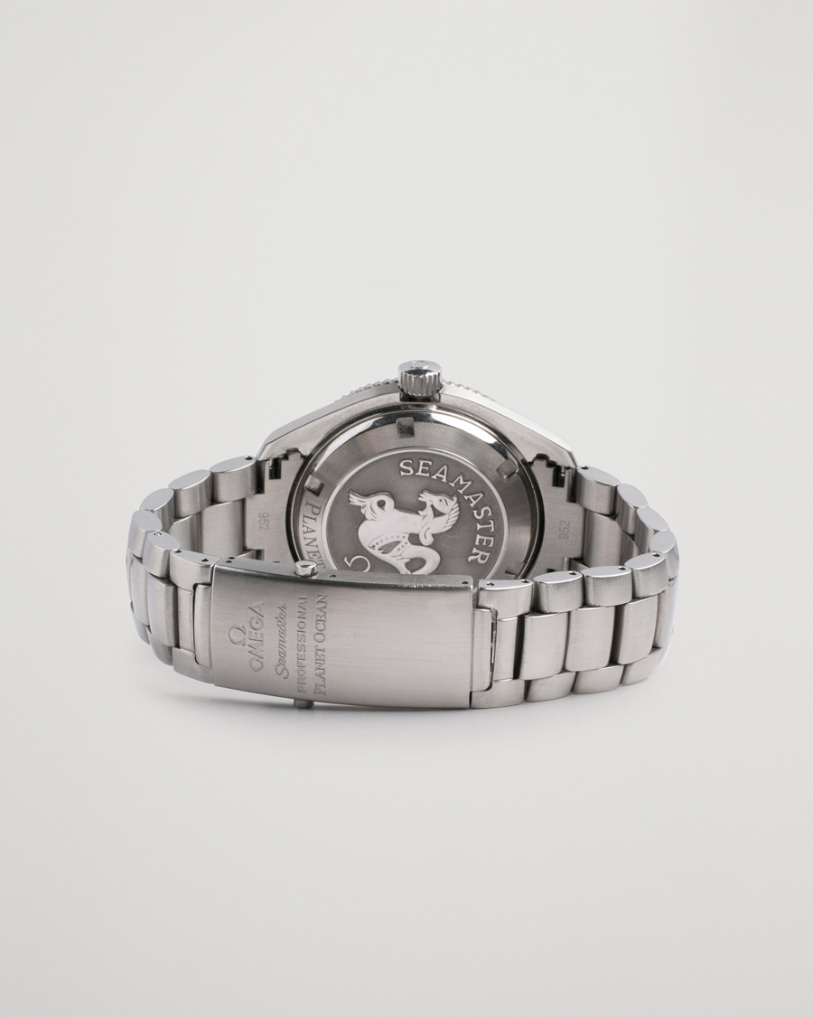 Herr | Omega Pre-Owned Seamaster Planet Ocean 2201.51.00 Steel Black Silver | Omega Pre-Owned | Seamaster Planet Ocean 2201.51.00 Steel Black Silver