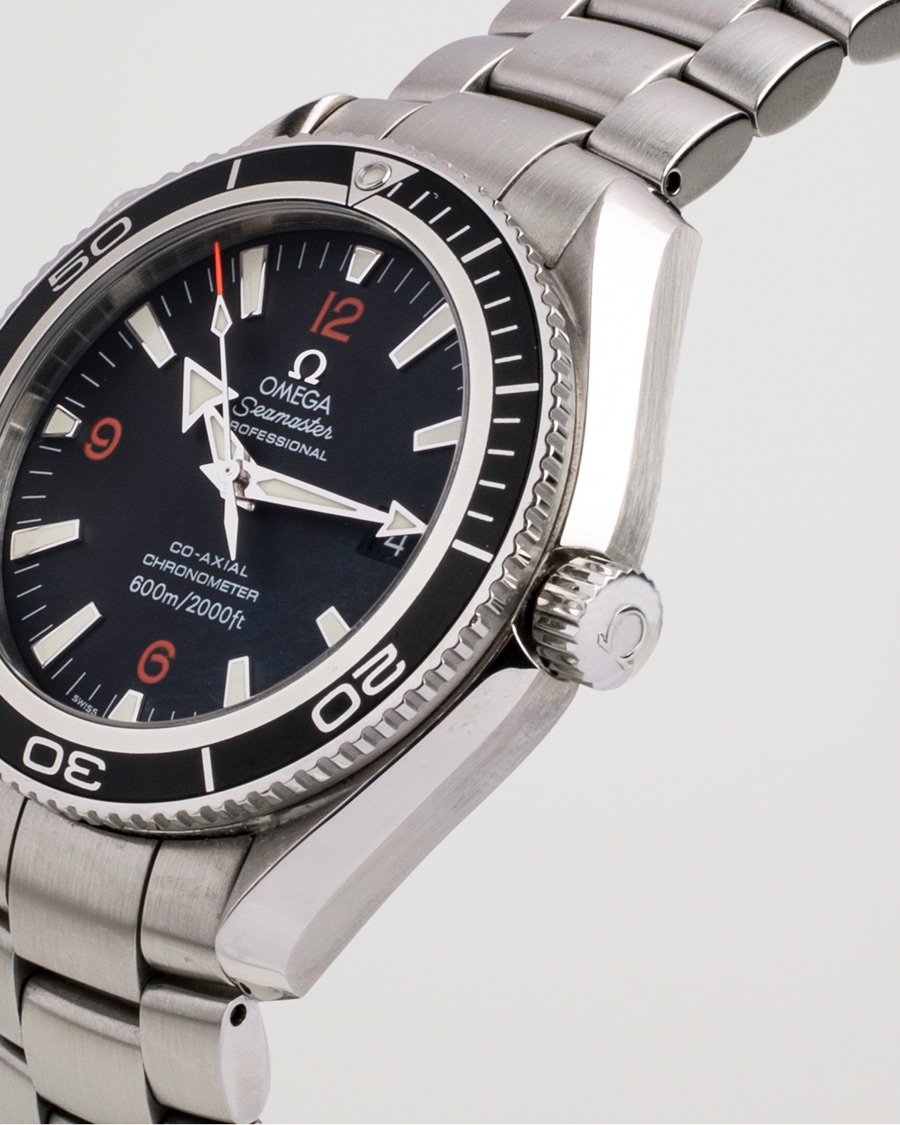 Herr | Omega Pre-Owned Seamaster Planet Ocean 2201.51.00 Steel Black Silver | Omega Pre-Owned | Seamaster Planet Ocean 2201.51.00 Steel Black Silver