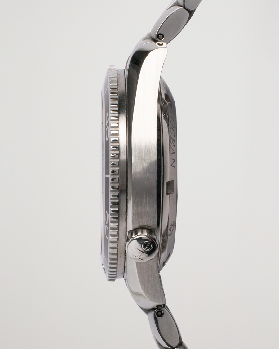 Herr | Omega Pre-Owned Seamaster Planet Ocean 2201.51.00 Steel Black Silver | Omega Pre-Owned | Seamaster Planet Ocean 2201.51.00 Steel Black Silver