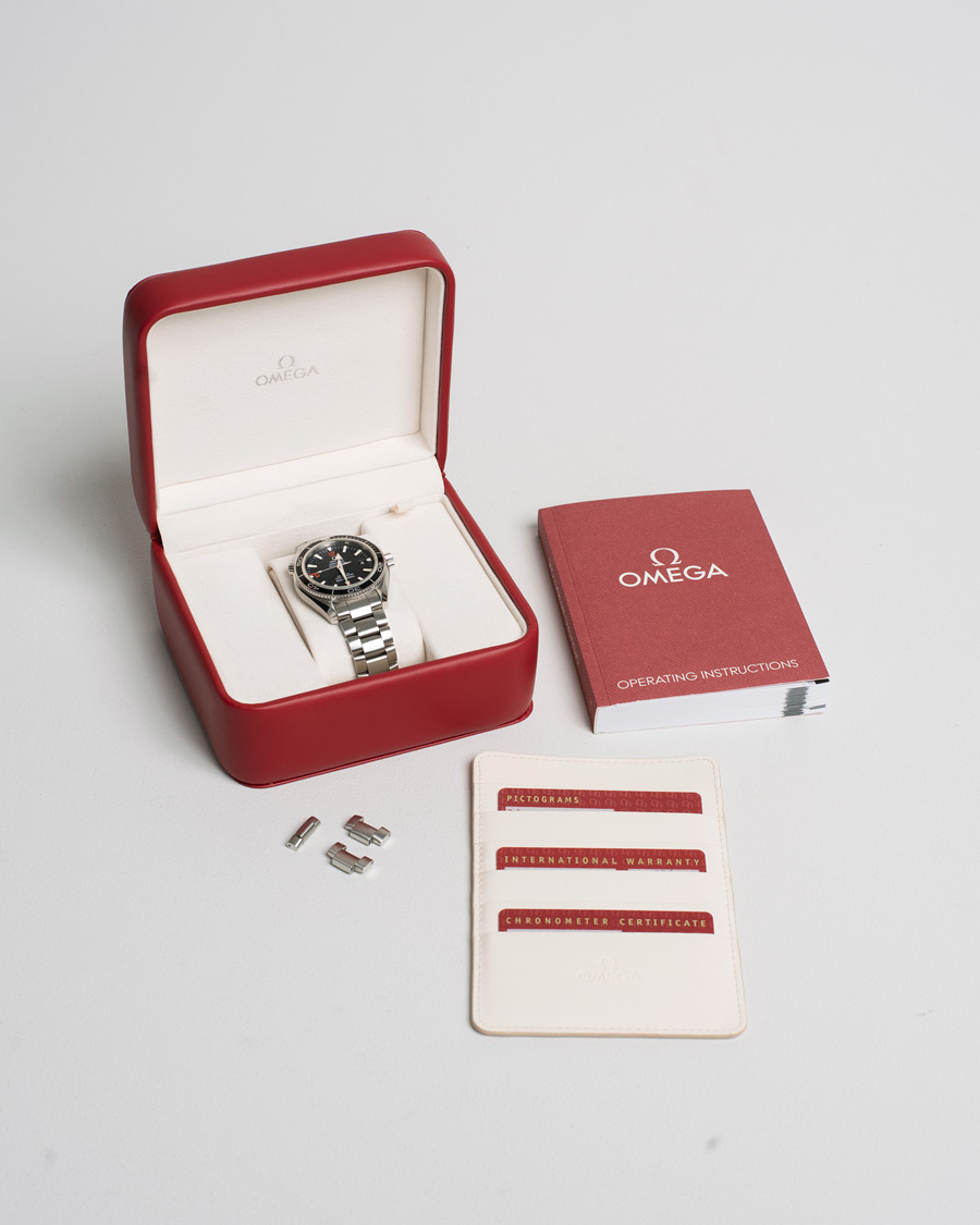 Herr | Omega Pre-Owned Seamaster Planet Ocean 2201.51.00 Steel Black Silver | Omega Pre-Owned | Seamaster Planet Ocean 2201.51.00 Steel Black Silver