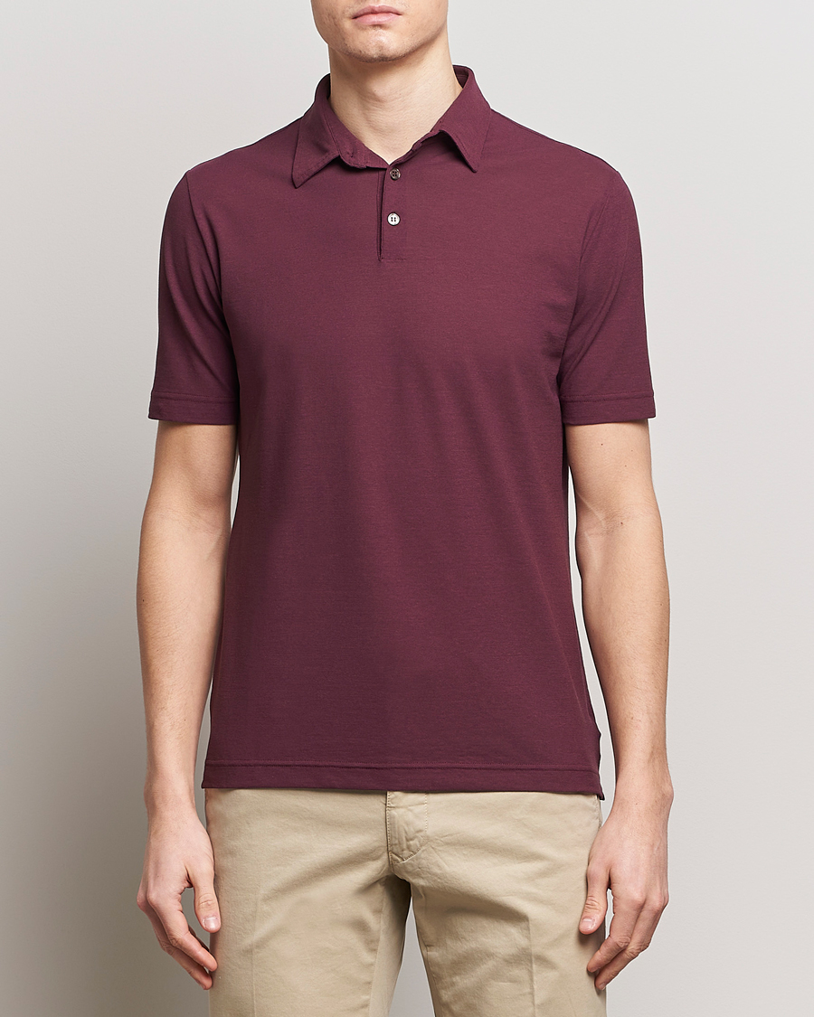 Herr | Italian Department | Zanone | Ice Cotton Polo Burgundy