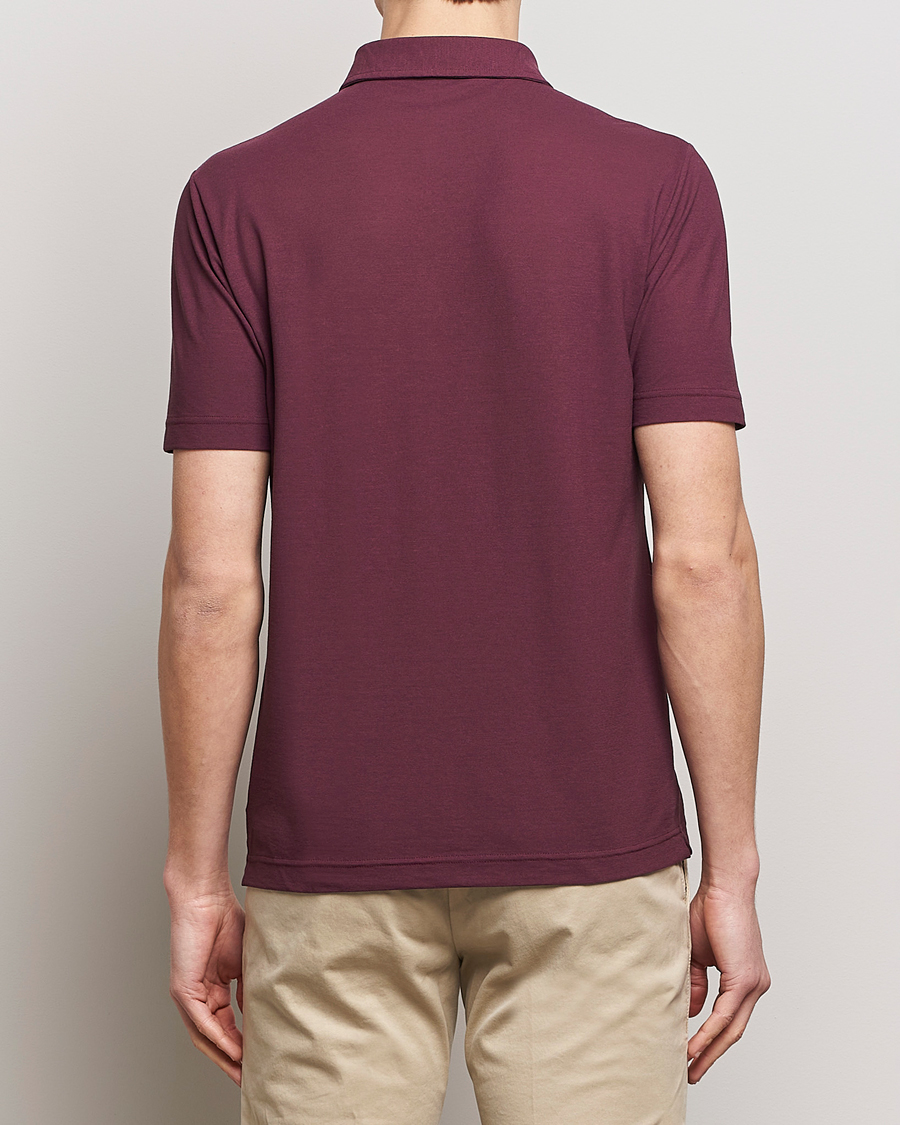 Herr | Pikéer | Zanone | Ice Cotton Polo Burgundy