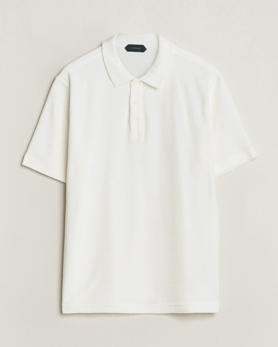 Herr | Pikéer | Zanone | Terry Cotton Polo White