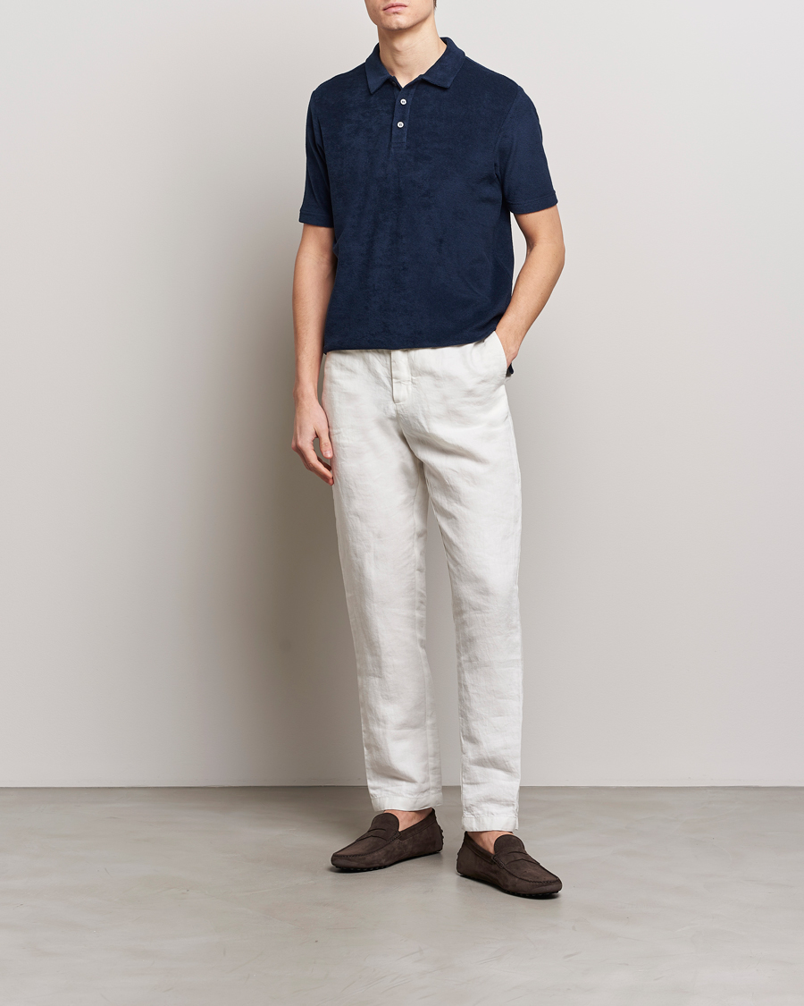 Herr | Pikéer | Zanone | Terry Cotton Polo Navy