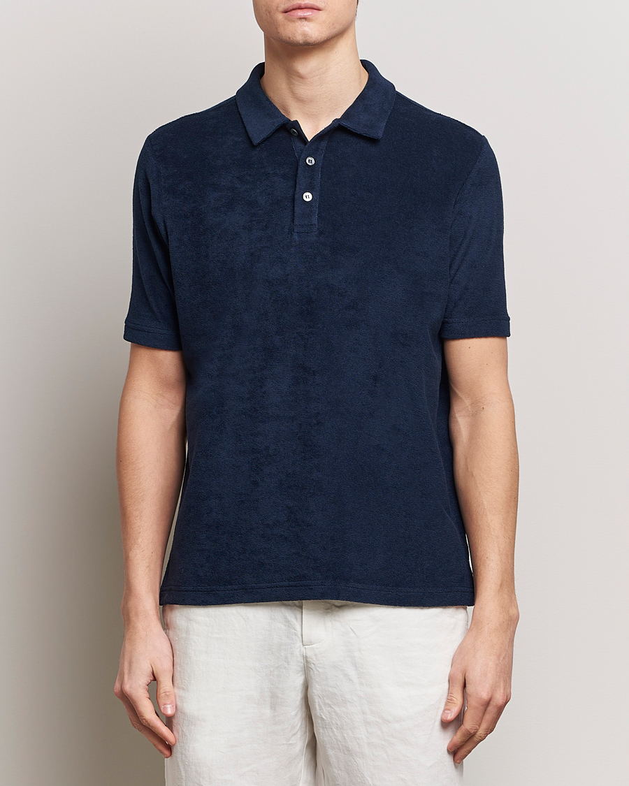 Herr | Italian Department | Zanone | Terry Cotton Polo Navy