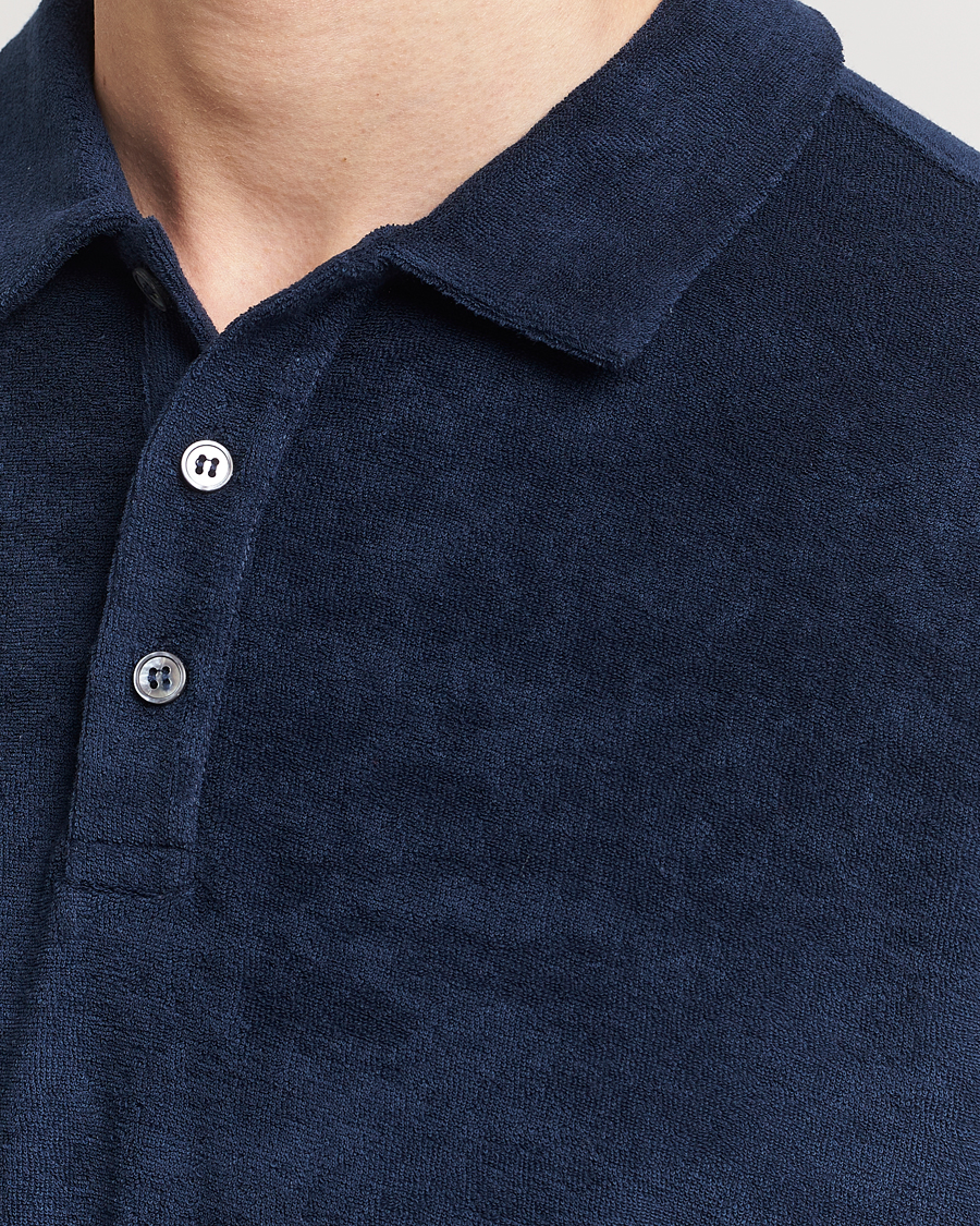 Herr | Pikéer | Zanone | Terry Cotton Polo Navy