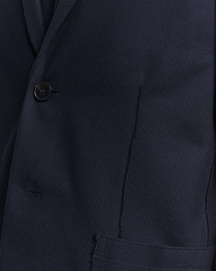 Herr | Kavajer | Harris Wharf London | Loro Piana Honey Comb Blazer Navy