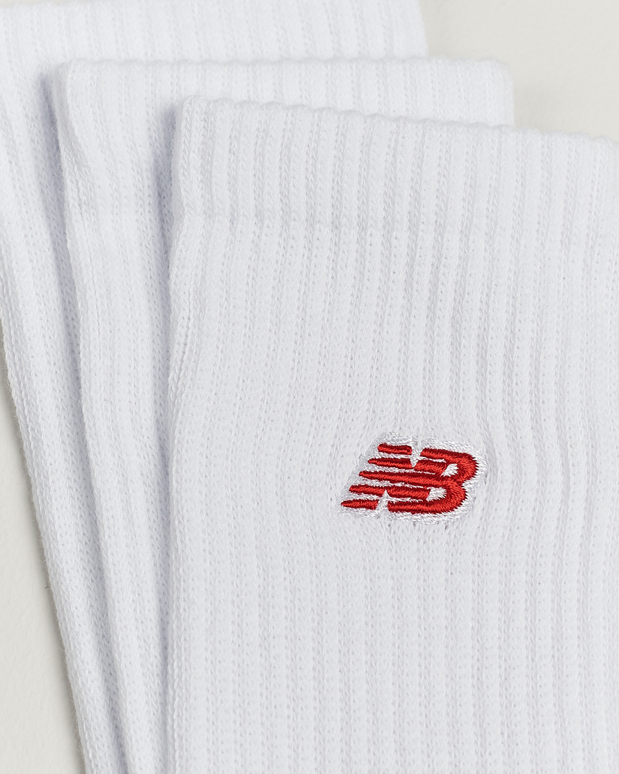 Herr | Vanliga strumpor | New Balance | 3-Pack Patch Logo Socks White