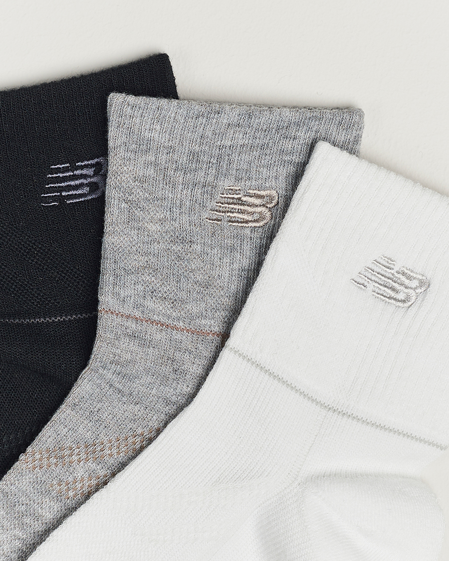 Herr | Strumpor | New Balance Running | 3-Pack Ankle Running Socks White/Grey/Black