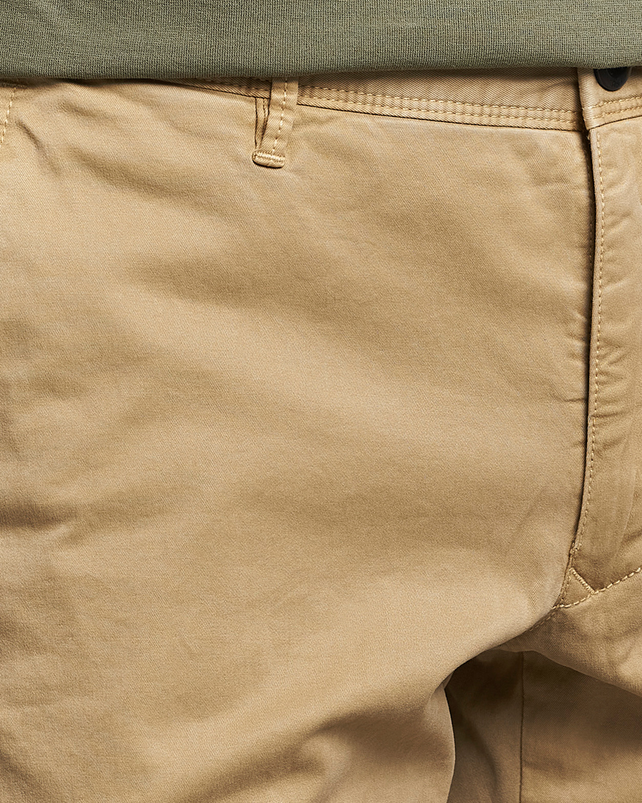 Herr | Byxor | Incotex | Slim Fit Garment Dyed Slacks Beige