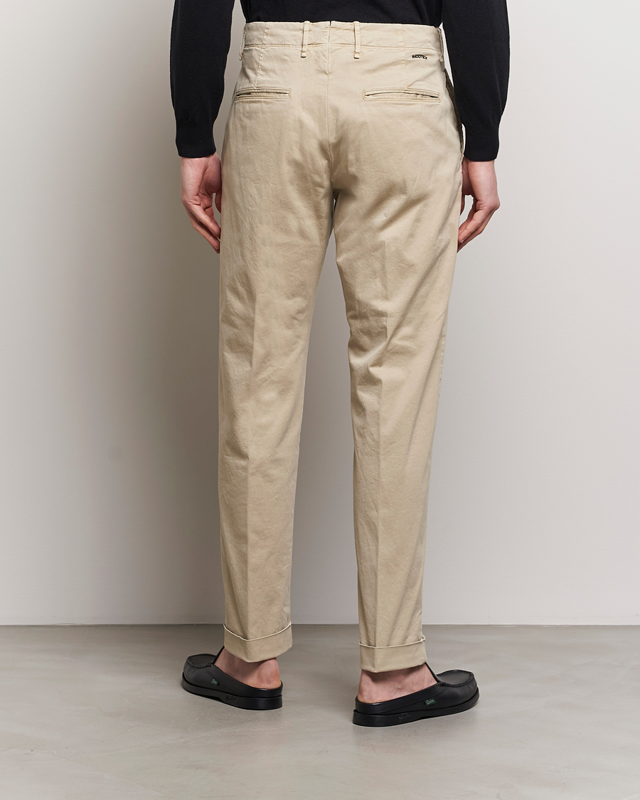 Herr | Byxor | Incotex | Regular Fit Cotton Stretch Slacks Beige