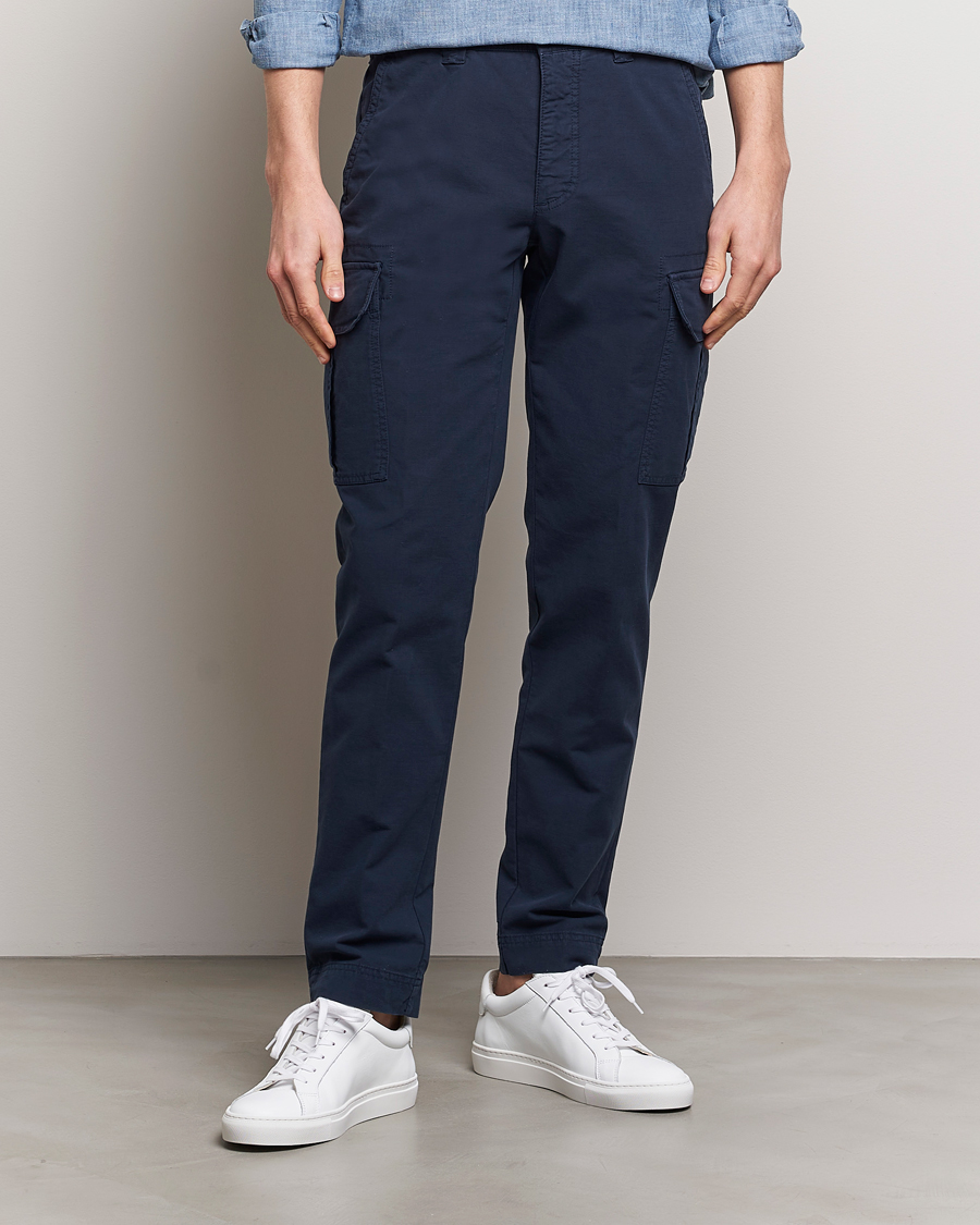 Herr | Italian Department | Incotex | Slim Fit Cargo Pants Navy