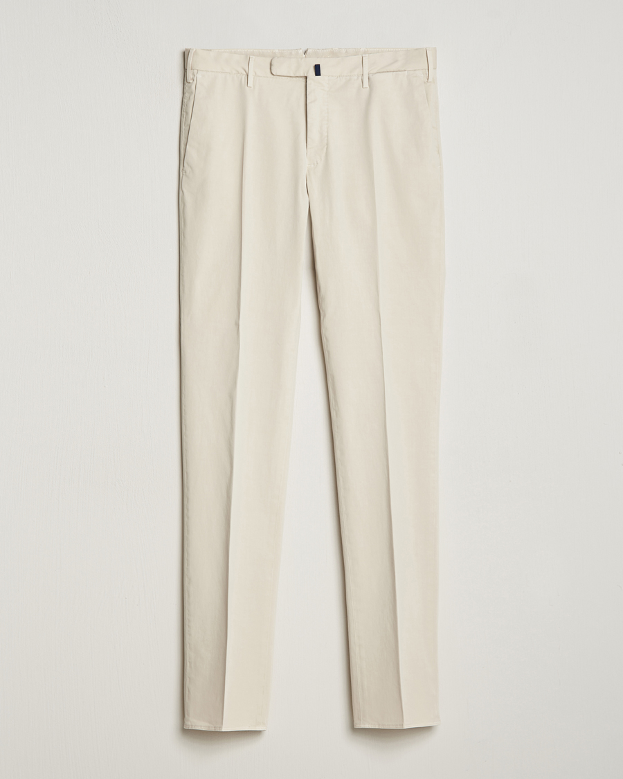 Herr | Byxor | Incotex | Slim Fit Comfort Chinos Off White