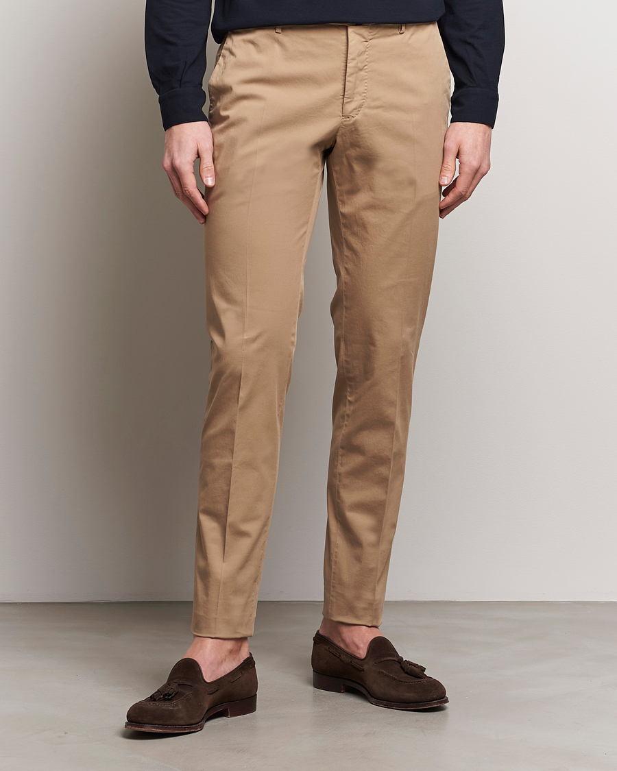 Herr | Italian Department | Incotex | Slim Fit Comfort Chinos Beige