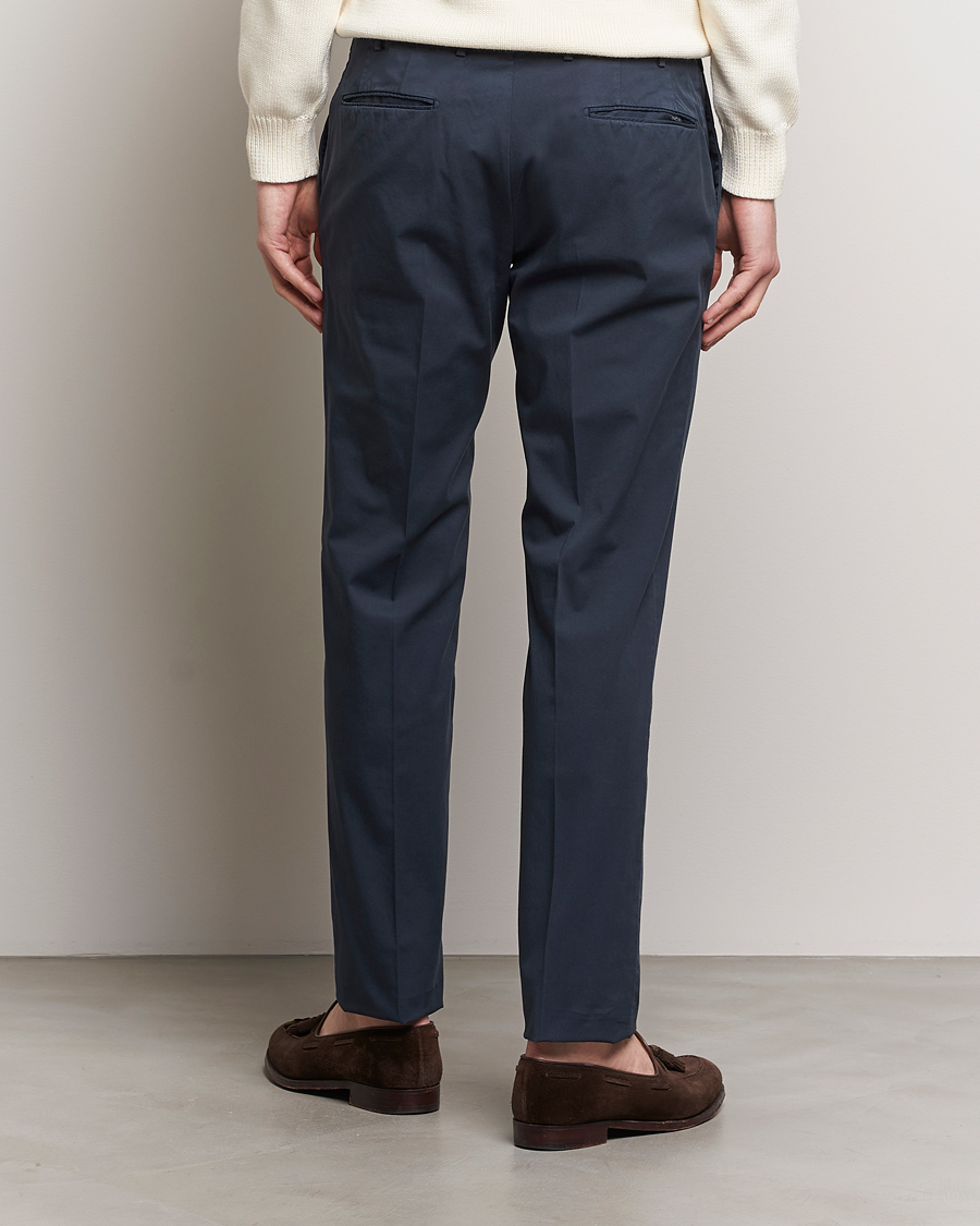 Herr | Byxor | Incotex | Slim Fit Comfort Chinos Navy