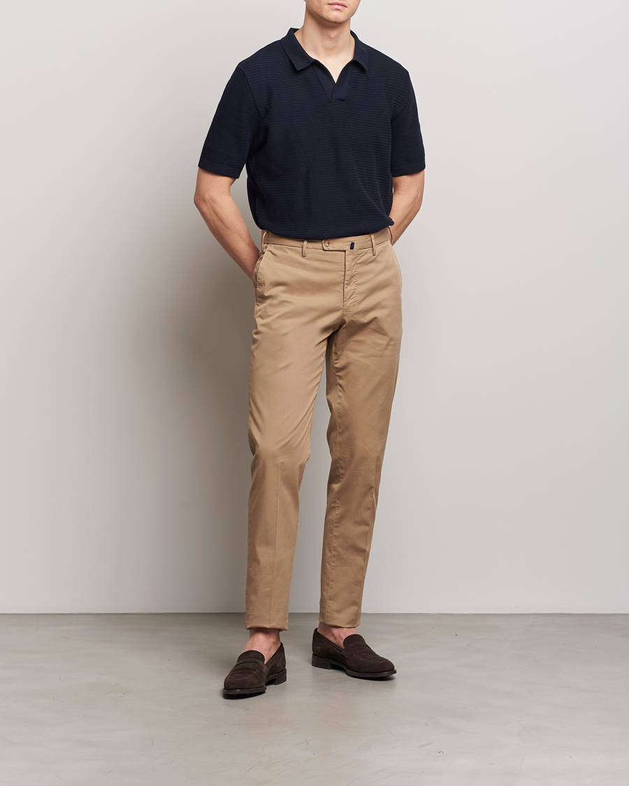 Herr | Byxor | Incotex | Regular Fit Comfort Chinos Beige