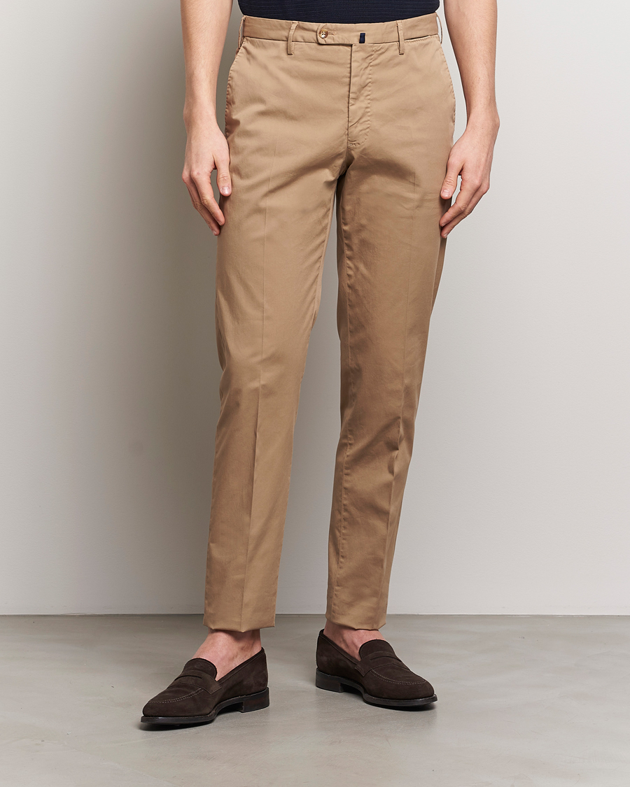 Herr | Italian Department | Incotex | Regular Fit Comfort Chinos Beige