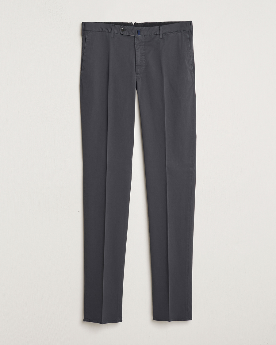 Herr | Byxor | Incotex | Regular Fit Comfort Chinos Charcoal
