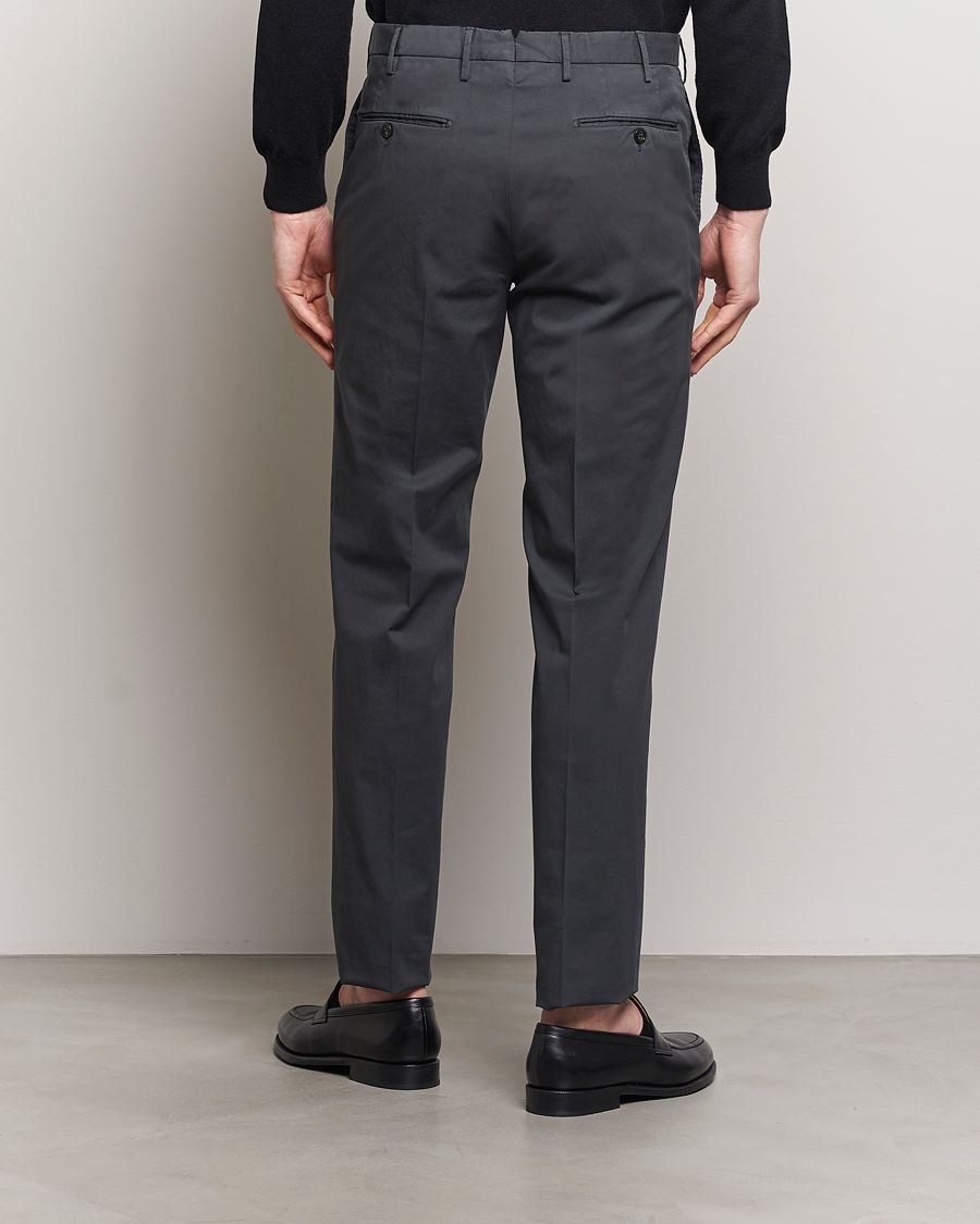 Herr | Byxor | Incotex | Regular Fit Comfort Chinos Charcoal