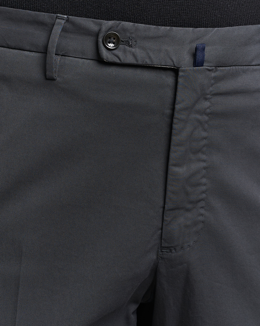 Herr | Byxor | Incotex | Regular Fit Comfort Chinos Charcoal