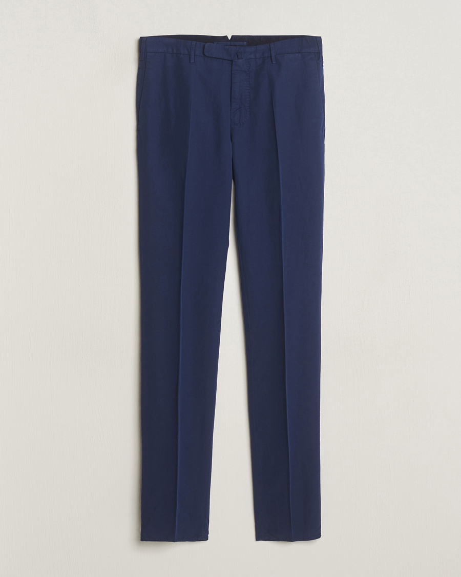 Herr | Byxor | Incotex | Slim Fit Chinolino Trousers Navy