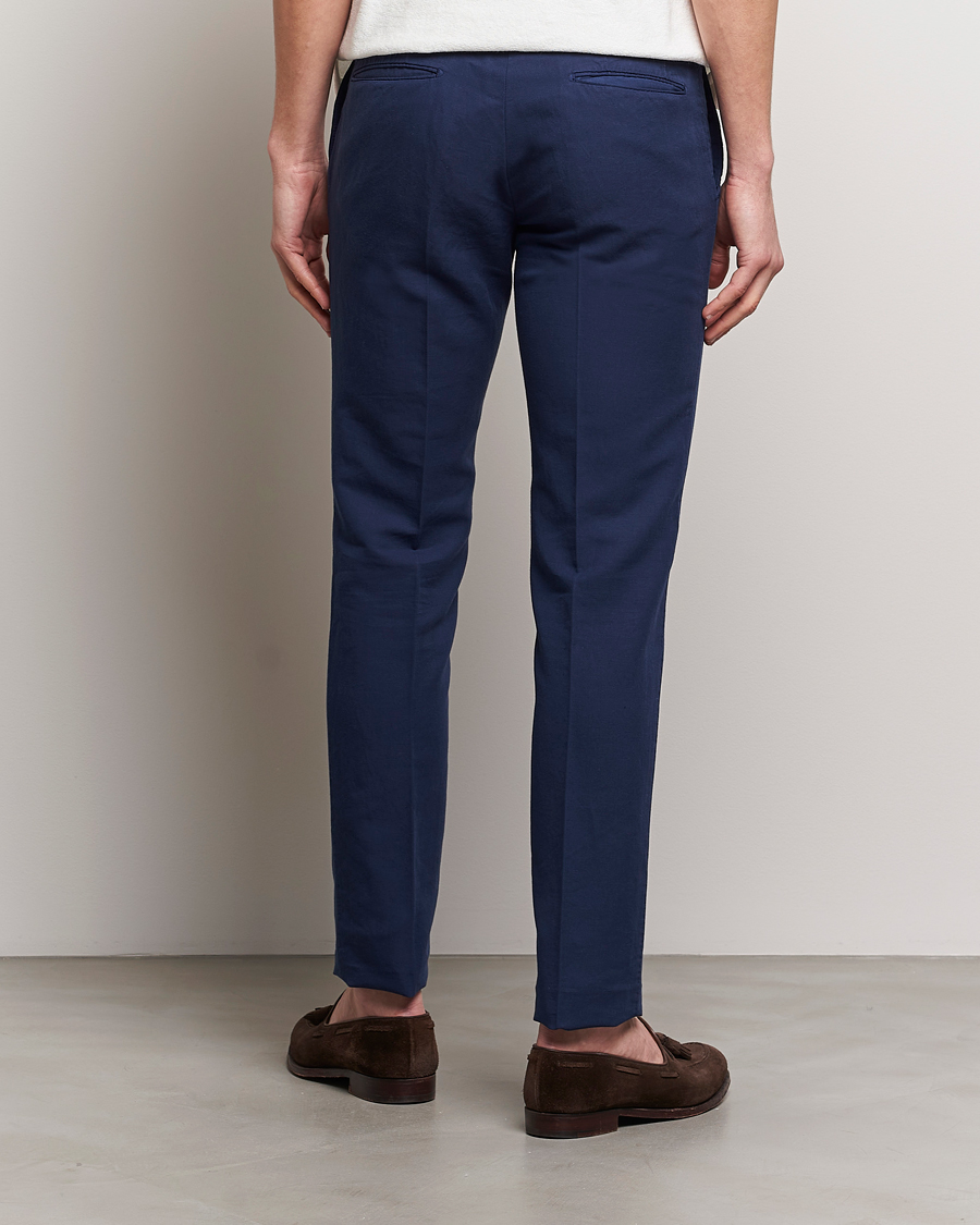 Herr | Byxor | Incotex | Slim Fit Chinolino Trousers Navy