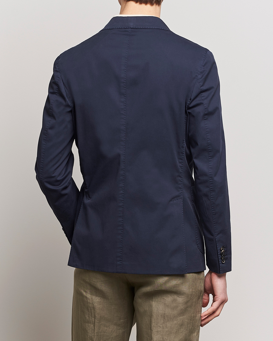 Herr | Kavajer | Incotex | Unconstructed Comfort Cotton Blazer Navy