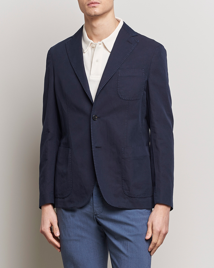 Herr | Italian Department | Incotex | Unconstructed Chinolino Blazer Navy