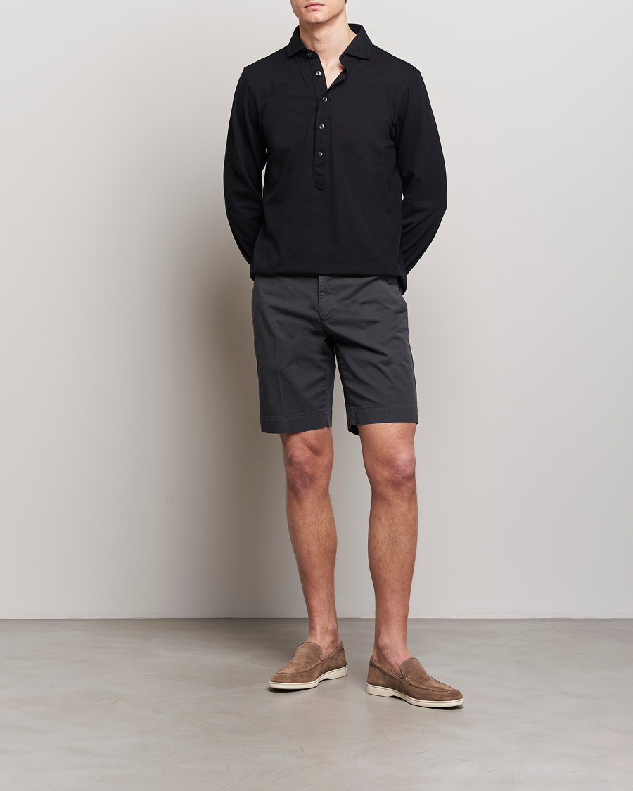 Herr | Shorts | Incotex | Cotton Comfort Shorts Black