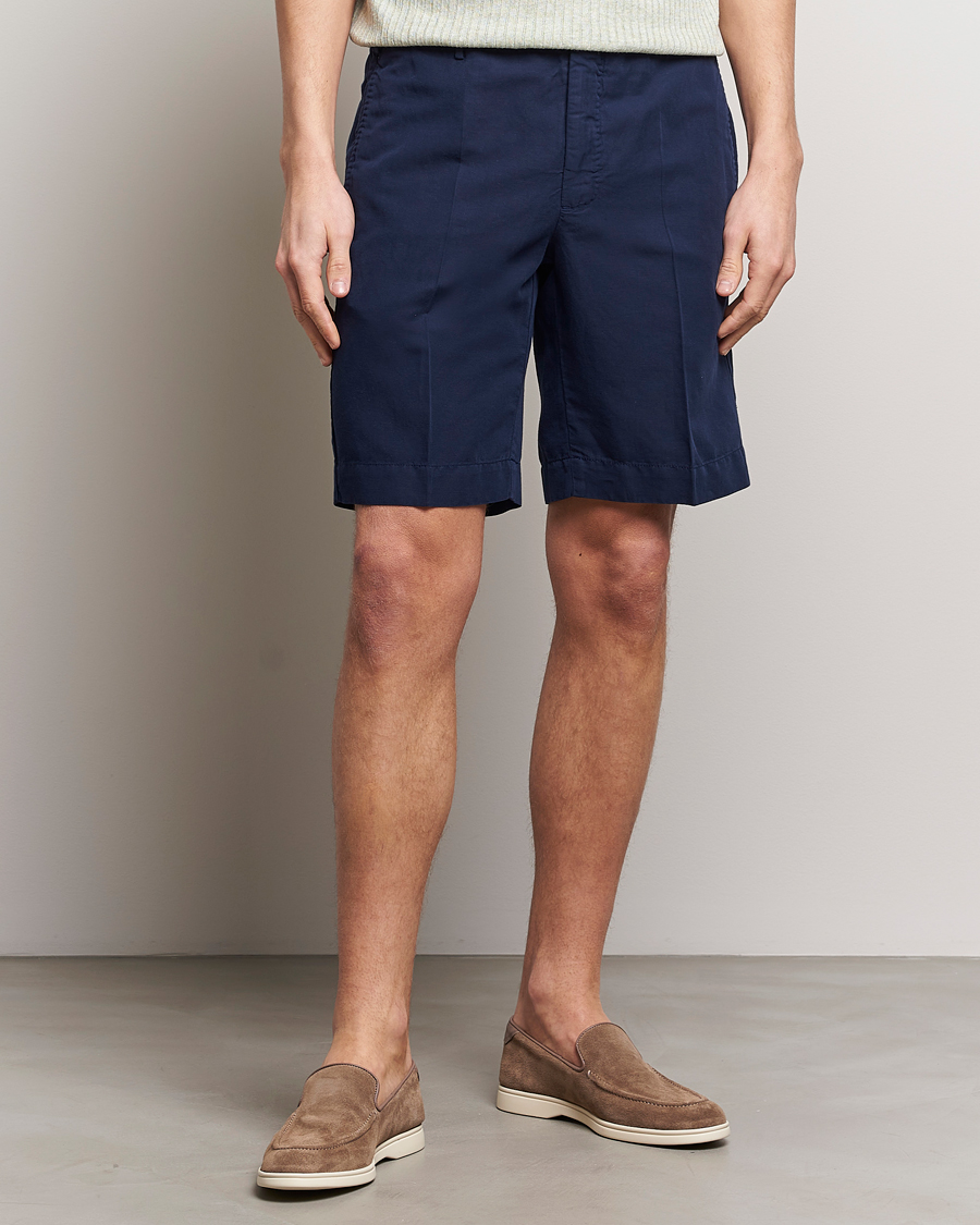 Herr | Shorts | Incotex | Chinolino Shorts Navy