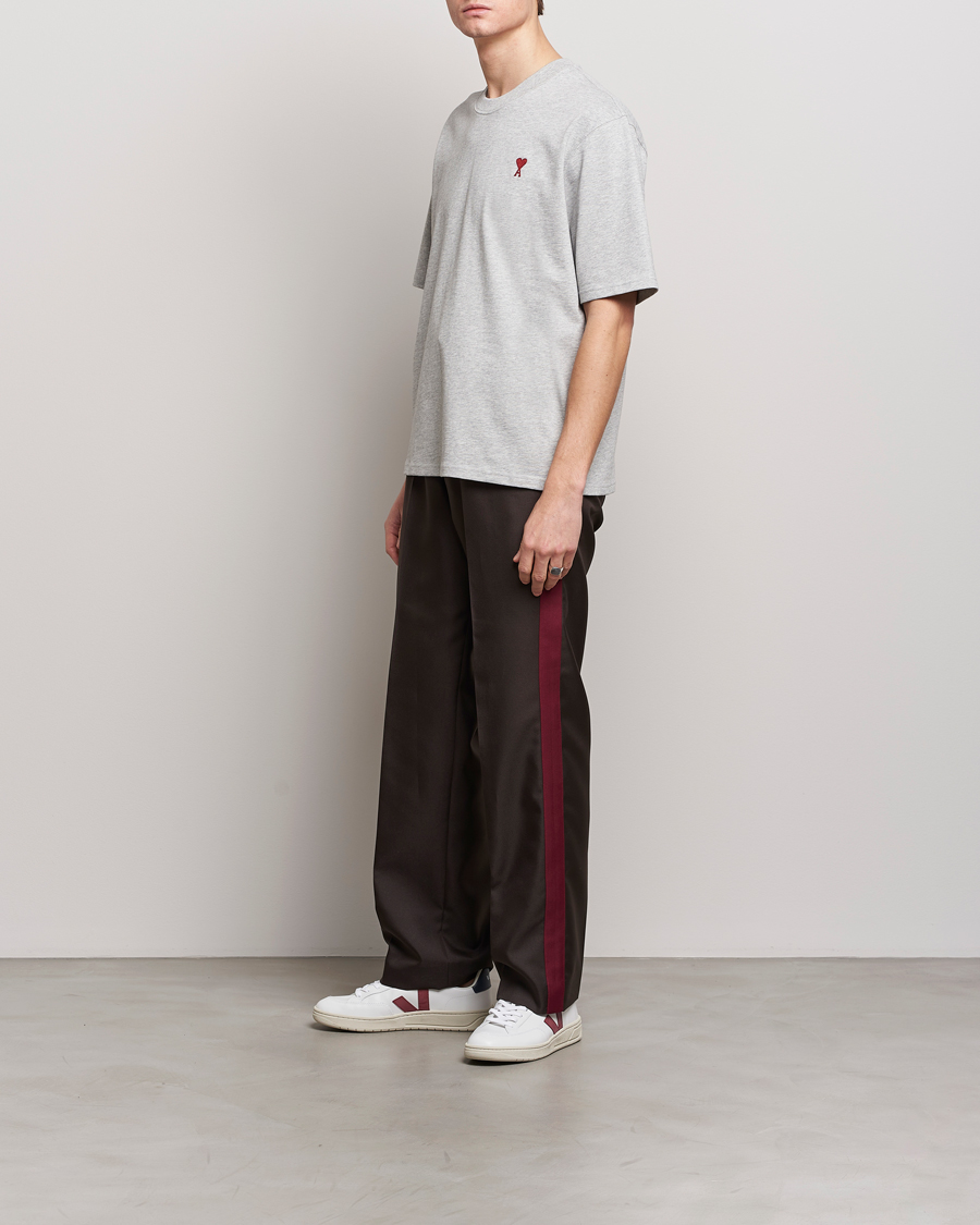 Herr | T-Shirts | AMI | Heart Logo T-Shirt Heather Grey