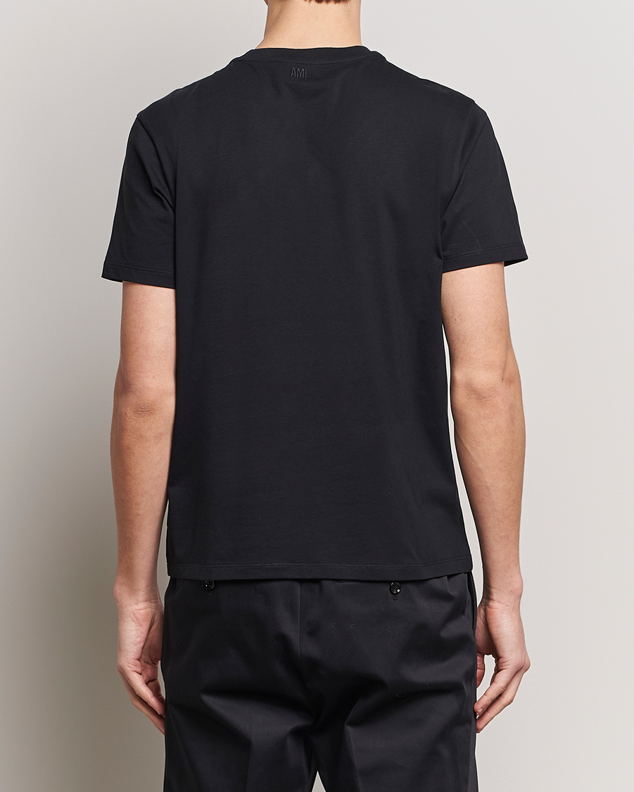 Herr | T-Shirts | AMI | Tonal Heart Logo T-Shirt Black