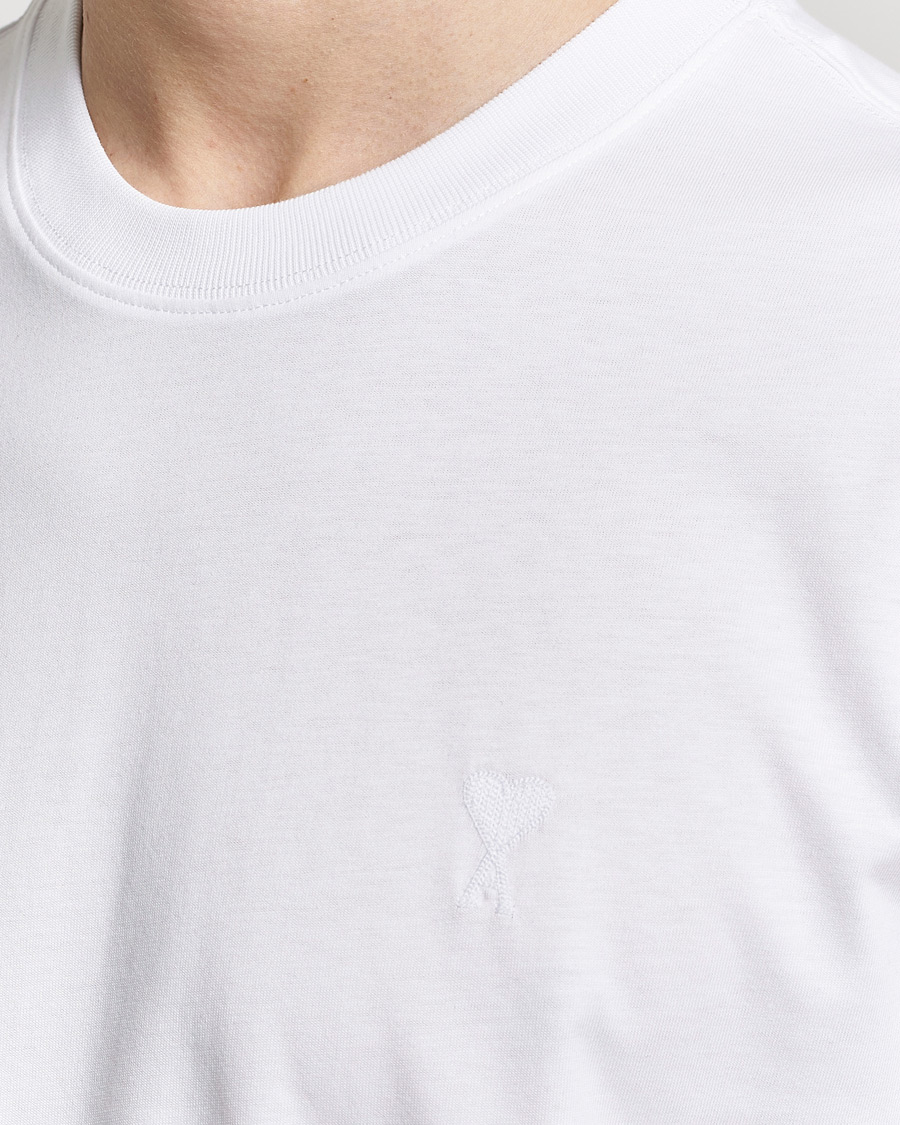 Herr | T-Shirts | AMI | Tonal Heart Logo T-Shirt White