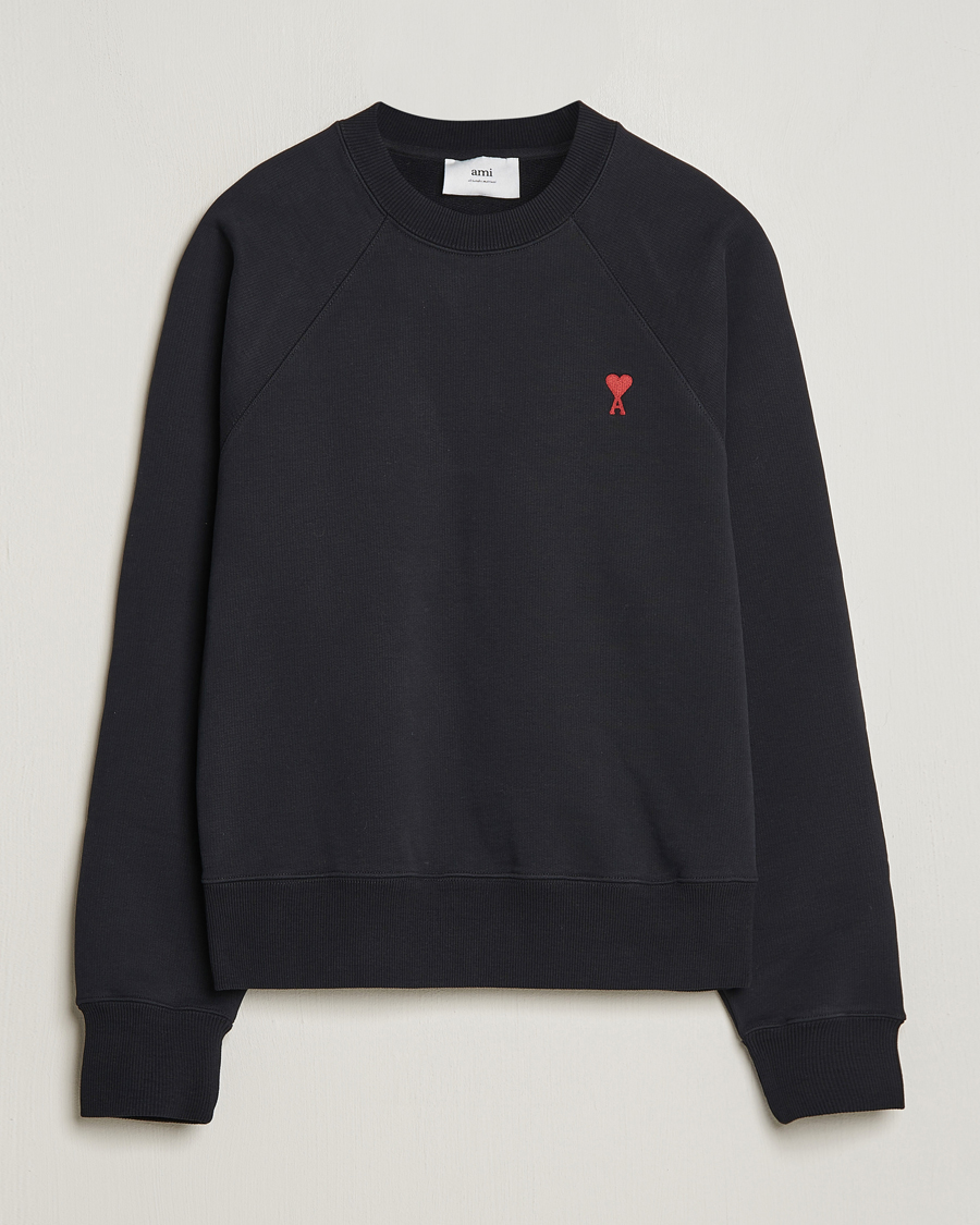 Herr | Tröjor | AMI | Heart Logo Sweatshirt Black