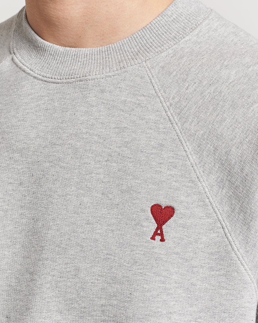 Herr | Tröjor | AMI | Heart Logo Sweatshirt Heather Grey