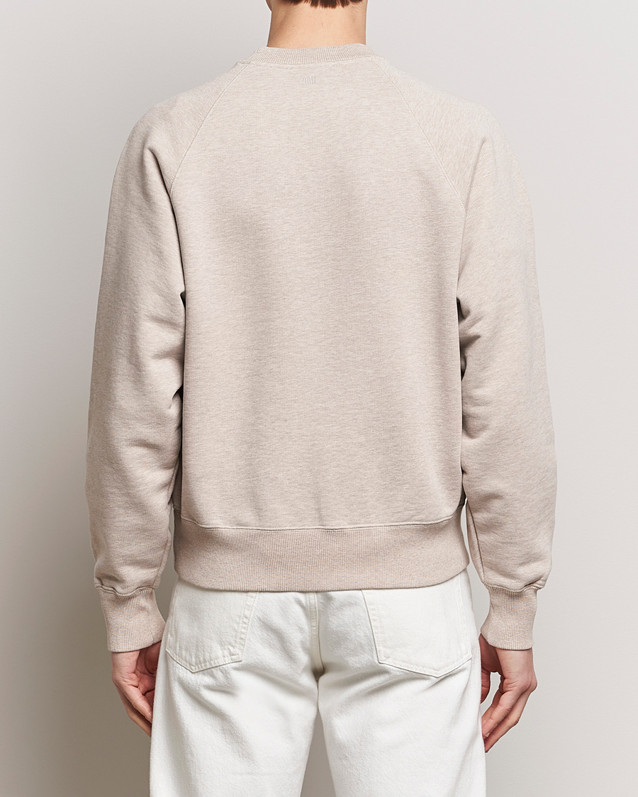 Herr | Tröjor | AMI | Heart Logo Sweatshirt Heather Light Beige