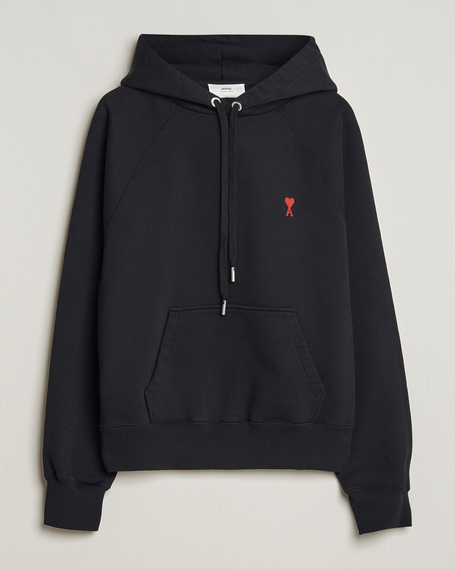 Herr | Tröjor | AMI | Heart Logo Hoodie Black