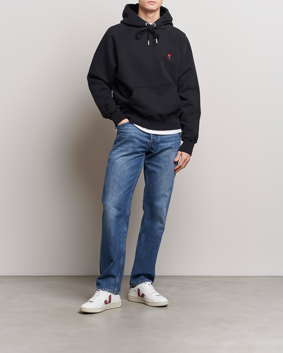 Herr | Tröjor | AMI | Heart Logo Hoodie Black