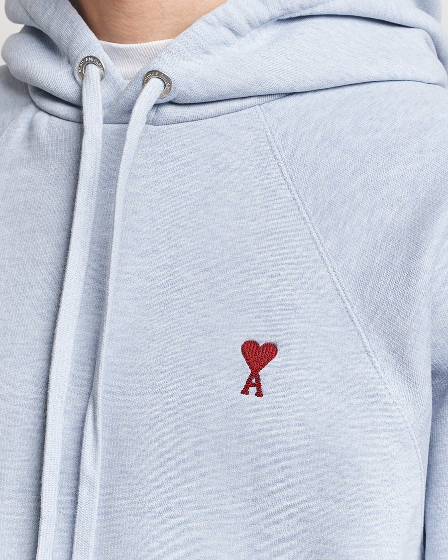 Herr | Tröjor | AMI | Heart Logo Hoodie Heather Blue