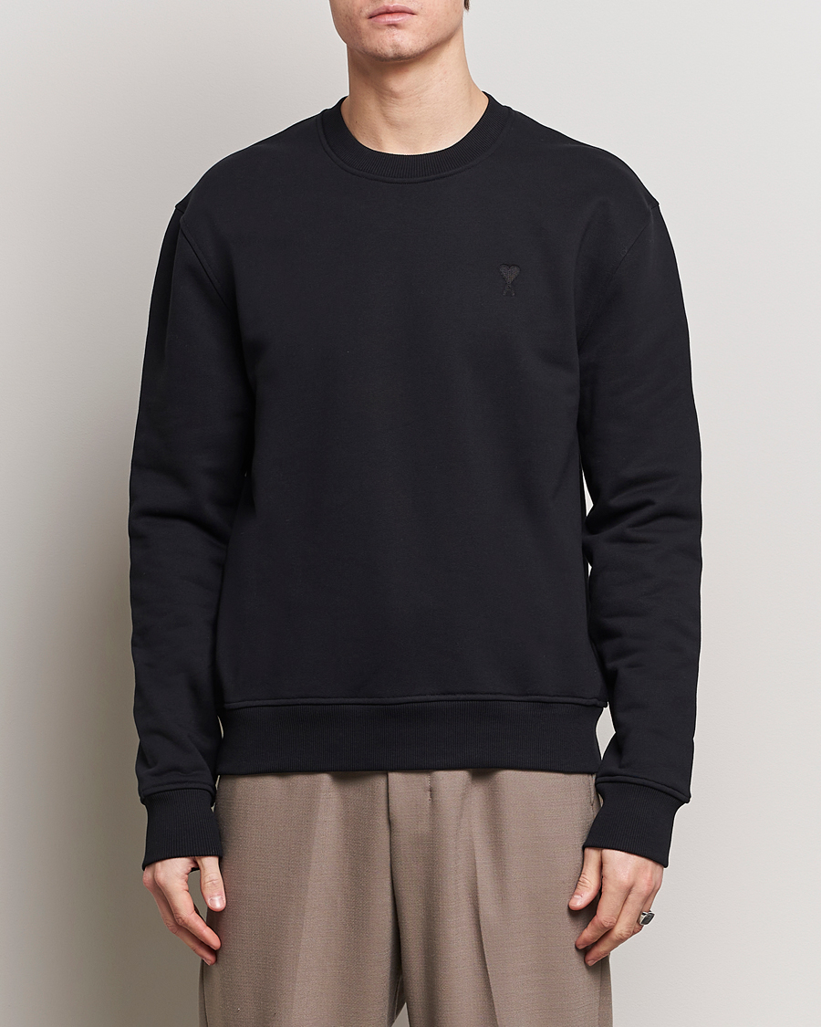 Herre | AMI | AMI | Tonal Heart Logo Sweatshirt Black