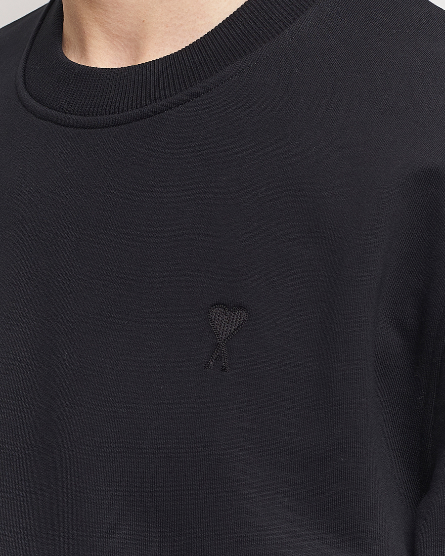 Herr | Tröjor | AMI | Tonal Heart Logo Sweatshirt Black