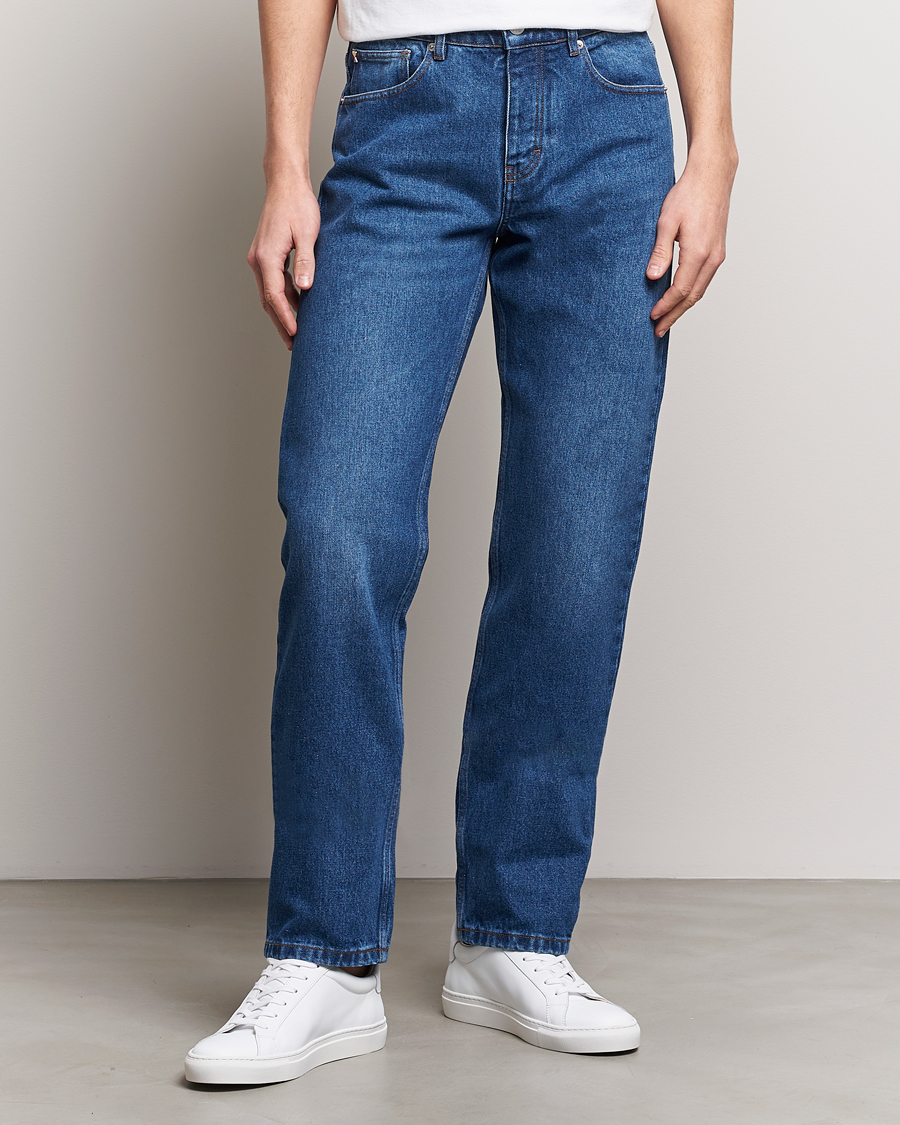 Herr | Straight leg | AMI | Classic Fit Jeans Used Blue