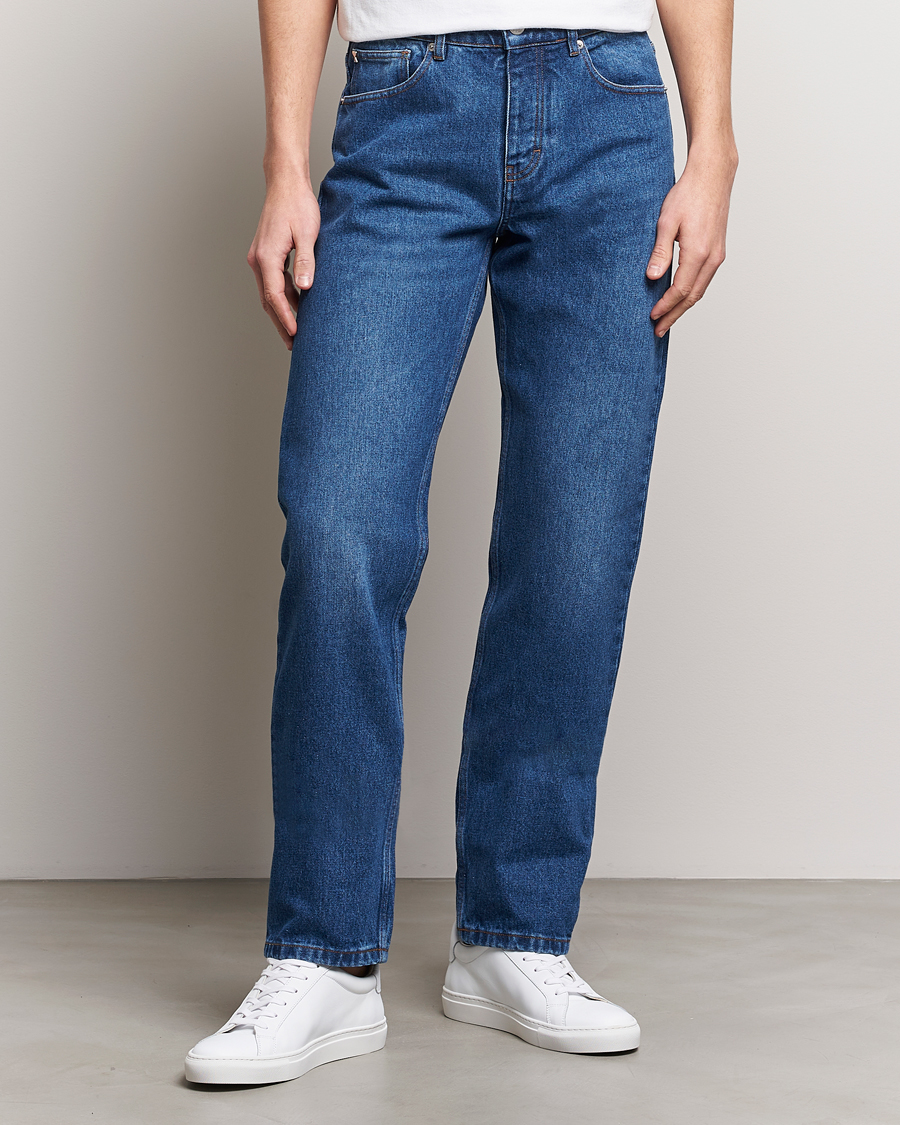 Herr | Kläder | AMI | Classic Fit Jeans Used Blue